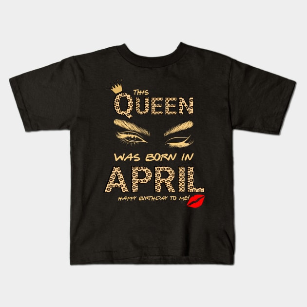 April Birthday Kids T-Shirt by Xtian Dela ✅